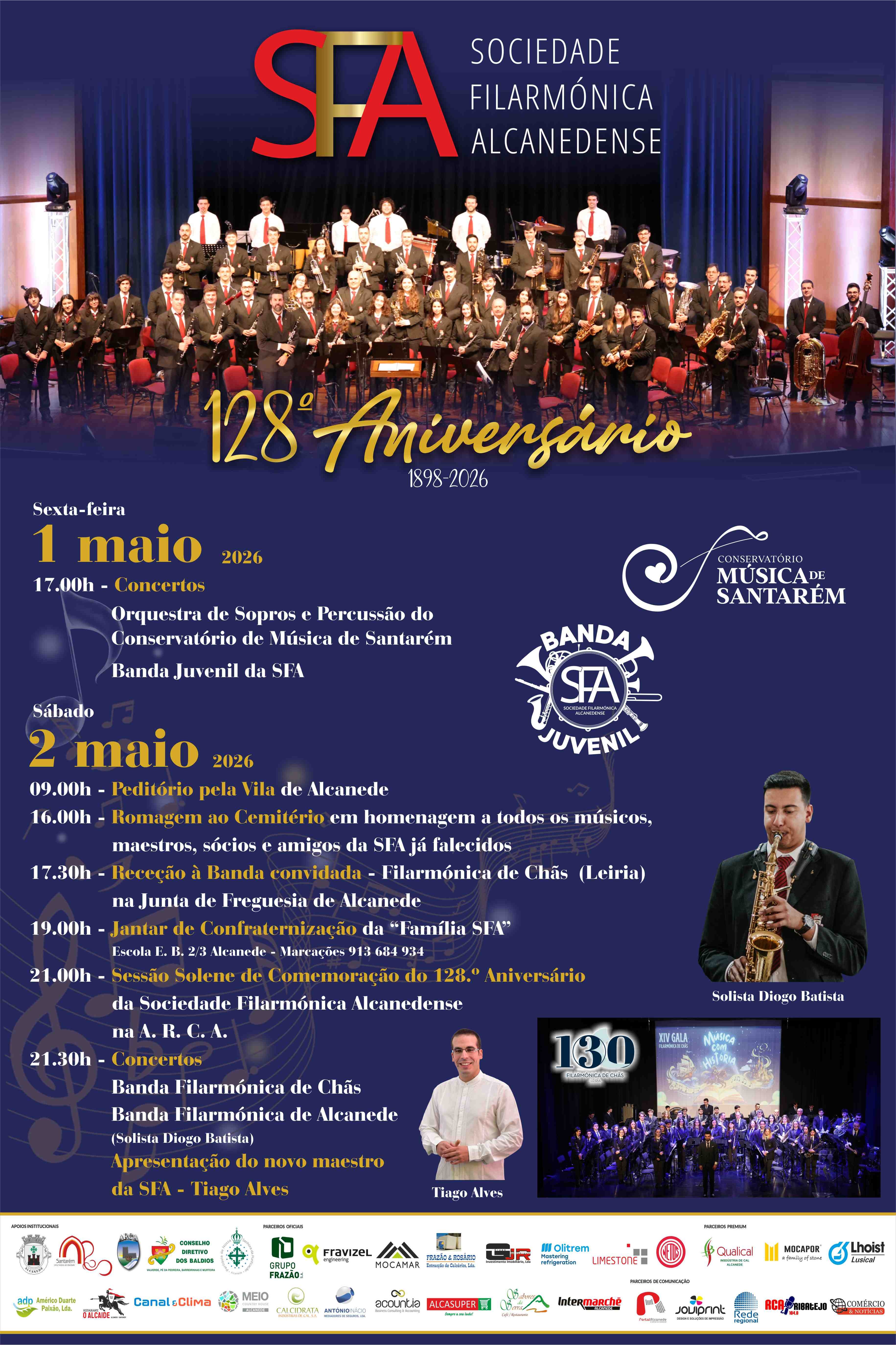 Cartaz 128.º Aniversário SFA 2026