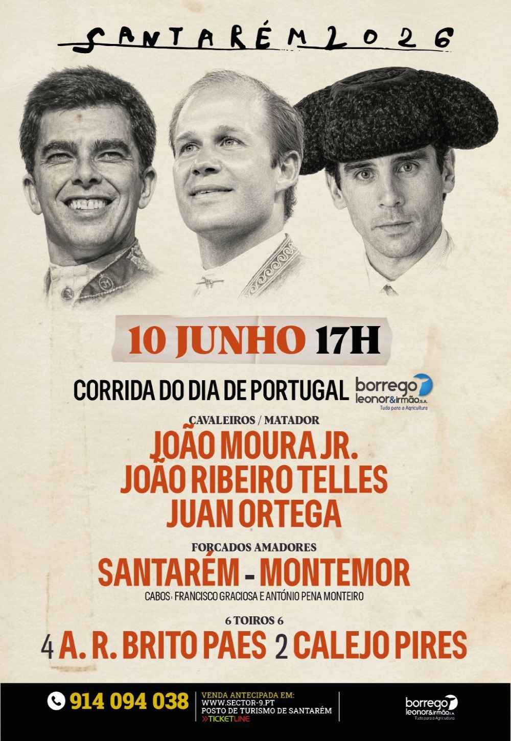 Cartaz Corrida do Dia de Portugal, Santarém 2026