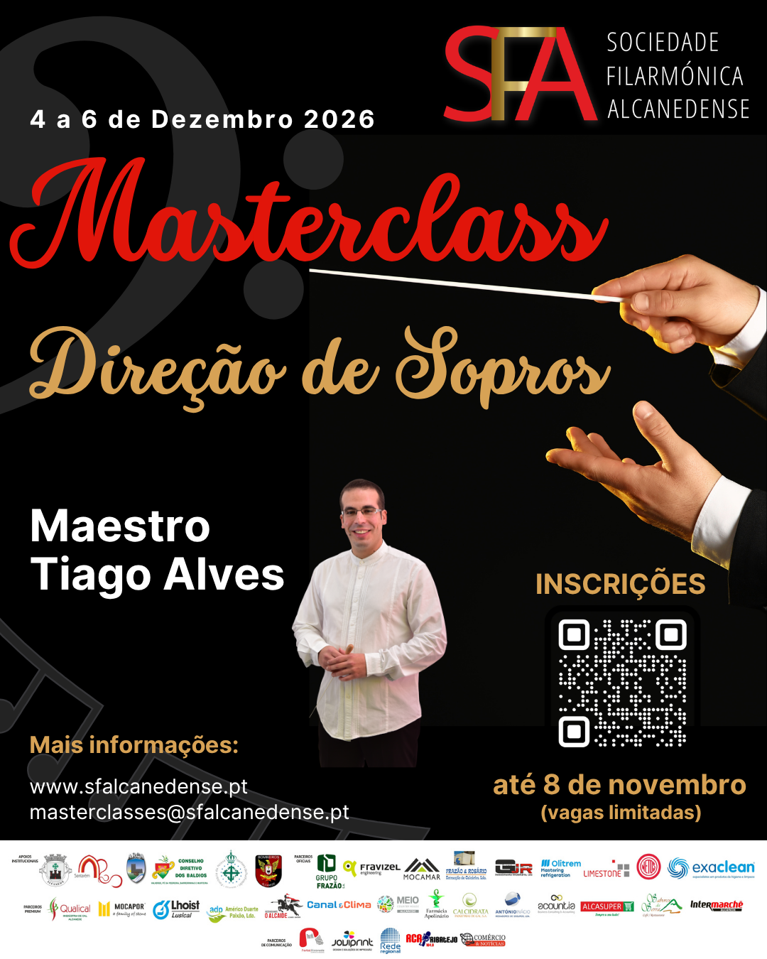 Cartaz I Masterclass de Direção de Sopros 2026