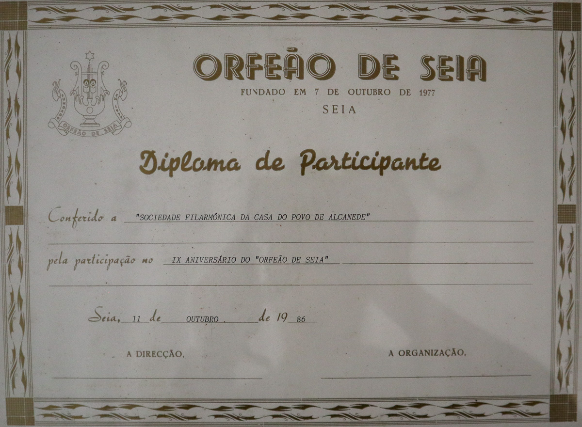 Diploma ou cartaz da SFA