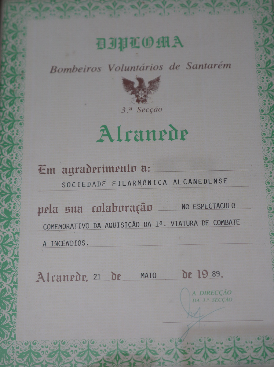 Diploma ou cartaz da SFA