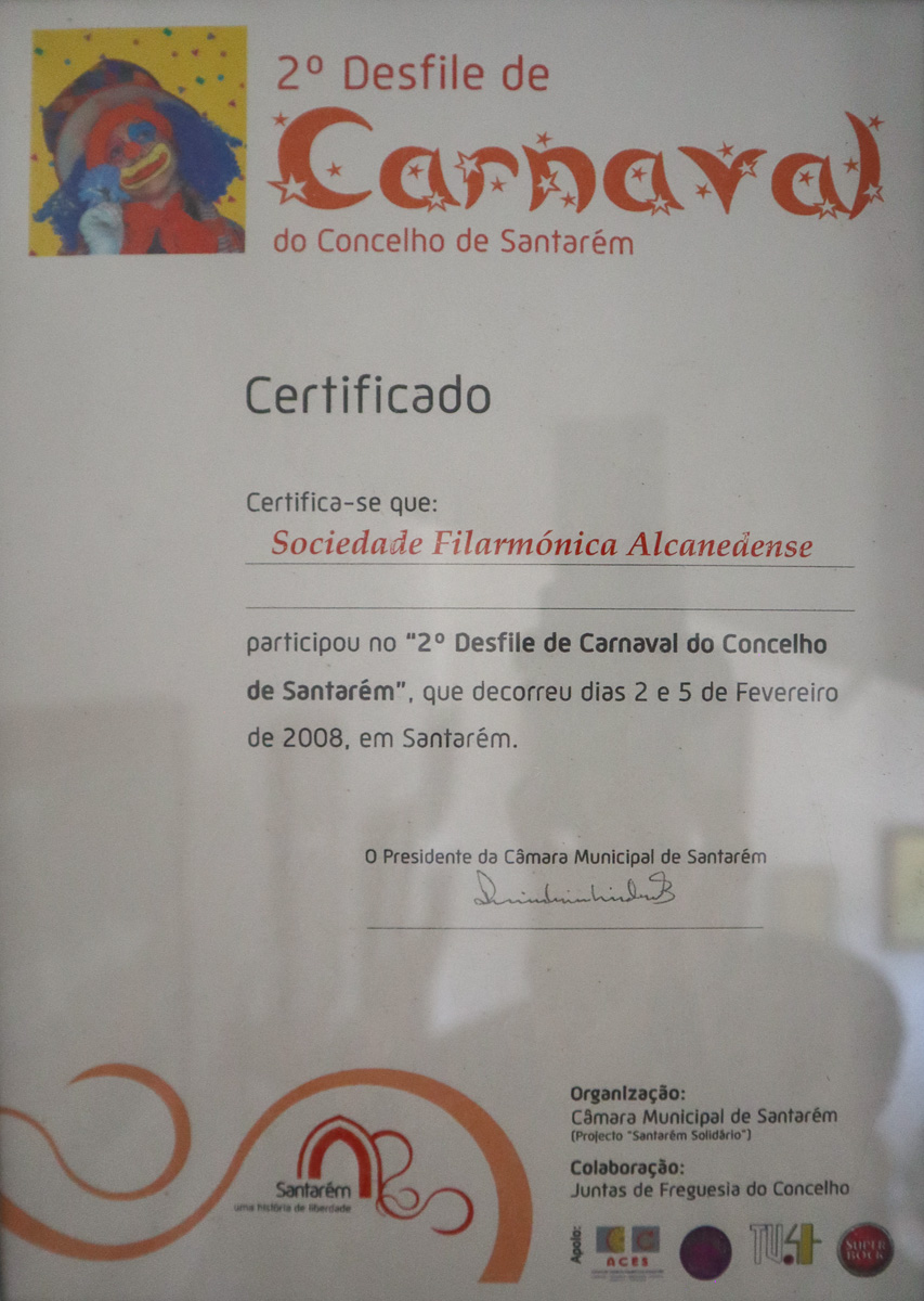 Diploma ou cartaz da SFA